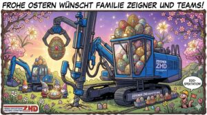 Genießen Sie die Osterfeiertage 2026 – Ihr Team von Zeigner Bohrtechnik wünscht Ihnen eine gute Zeit